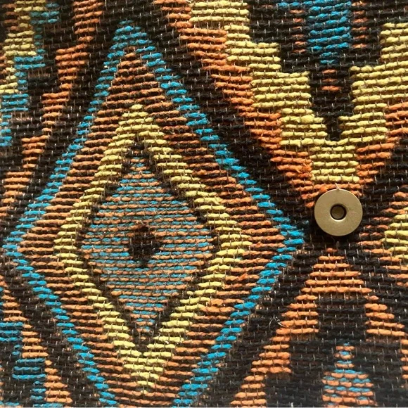 Myra Bag THE ARIZONA backpack purse upcycled leather hair on canvas - Picture 11 of 11